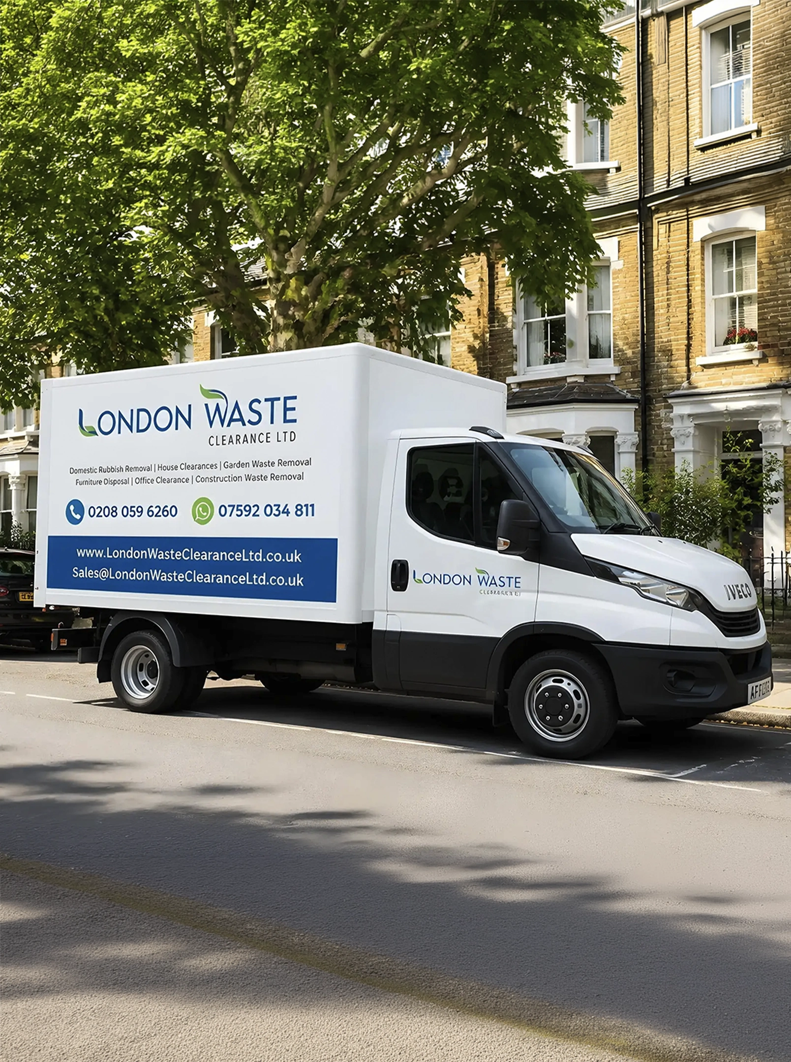 London Waste Clearance crew collecting waste
